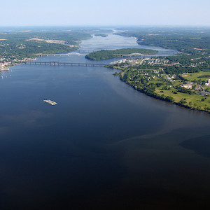 Susquehanna River provides the Chesapeake Bay with half of its freshwater flow. (Photo courtesy of B. Longstaff, IAN).