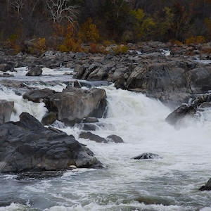 Potomac River flowing through the Chesapeake and Ohio National Historical Park, Potomac, Maryland. (Photo courtesy of A. Fagen, Flickr commons).