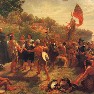 The founding of Maryland, 1634. Painted by Emmanuel Leutze in 1860. (Photo courtesy of Wikimedia Commons).