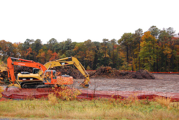 Removal of forest. (Photo courtesy of Chesapeake Bay Program).